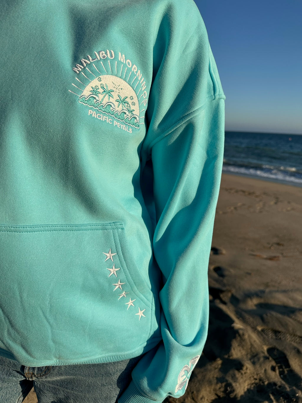 Malibu Mornings Hoodie - Aquamarine