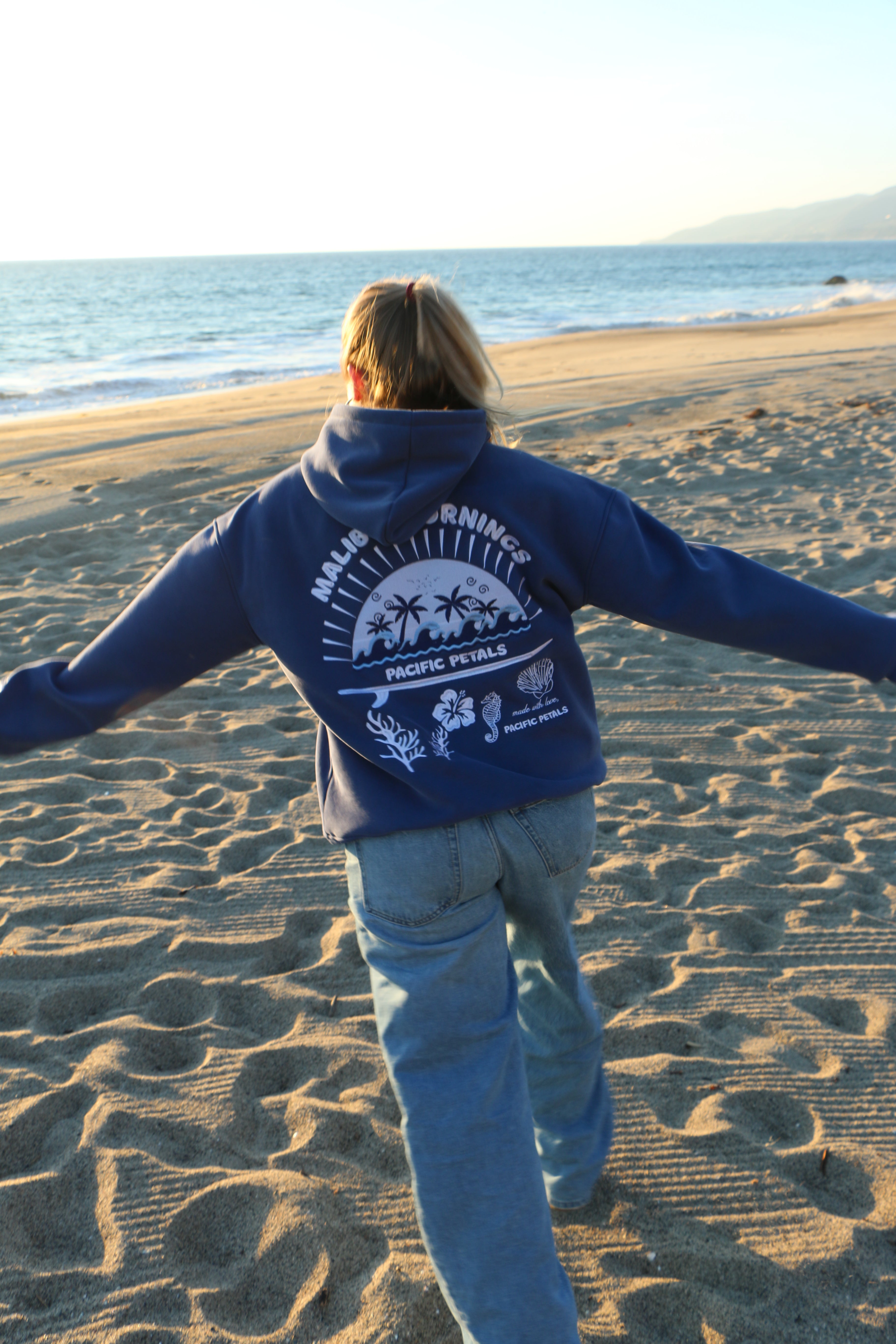 Malibu Mornings Hoodie - Midnight Blue