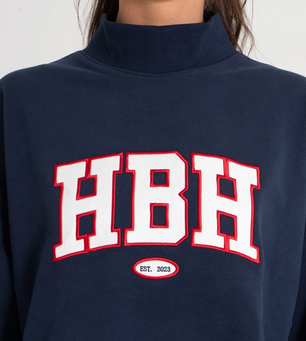 Varsity Mockneck - Navy