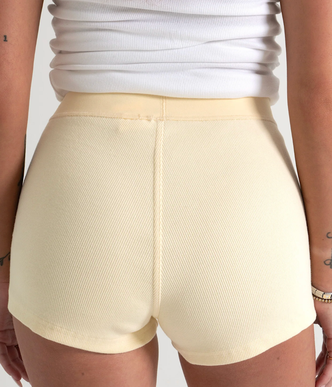 Mini Shorts - Butter Yellow