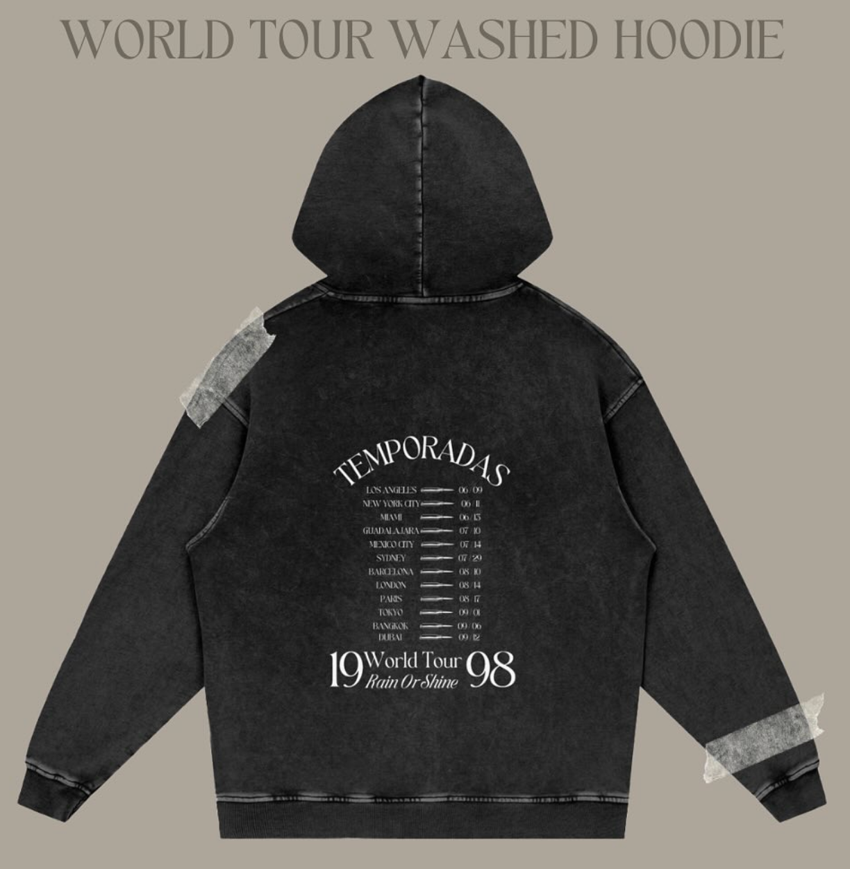 World Tour Washed Hoodie