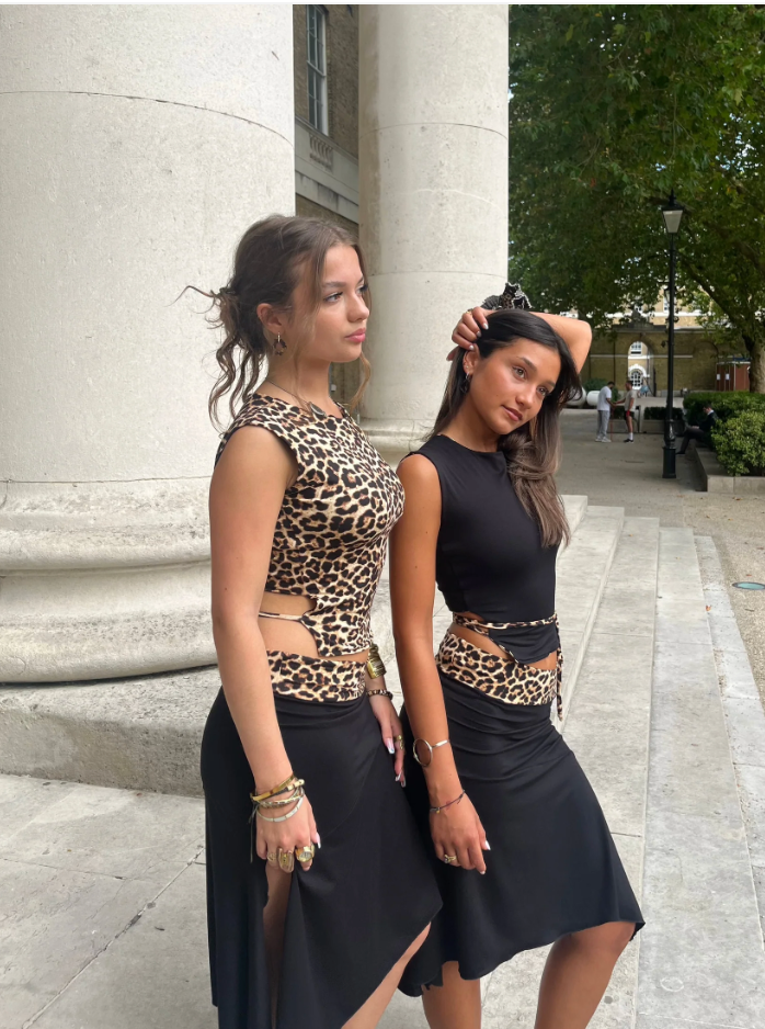 Leopard Milano Skirt