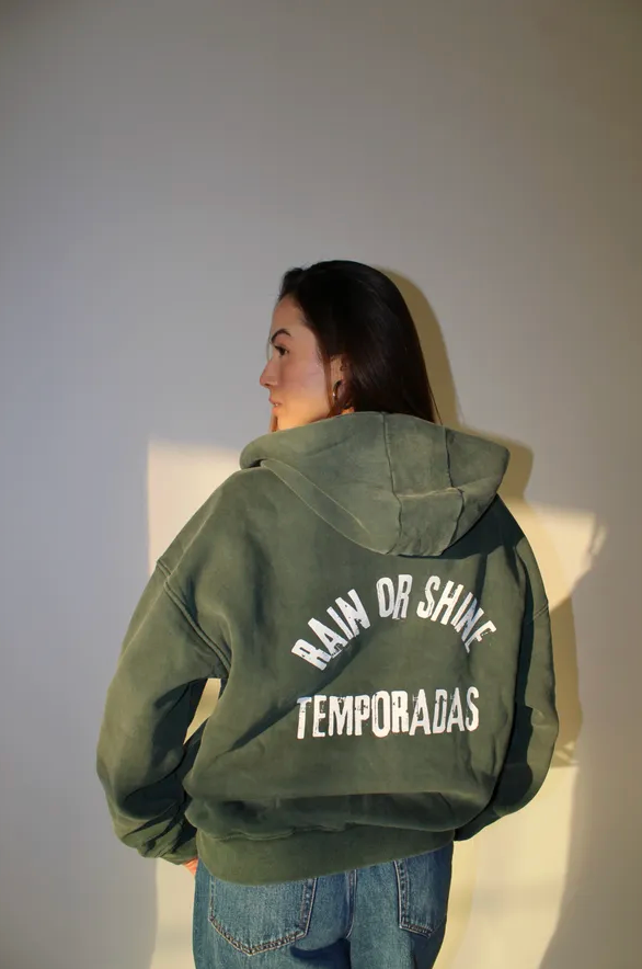 Vintage Zip Up - Green