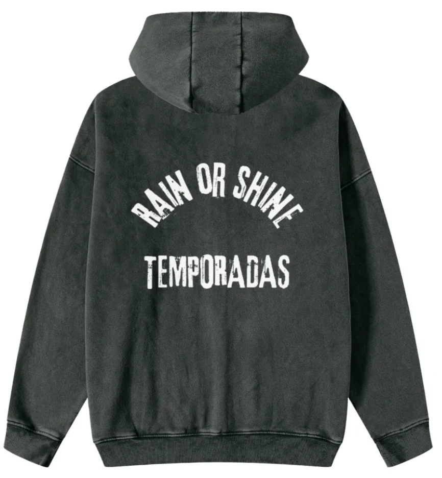 Vintage Zip Up - Black